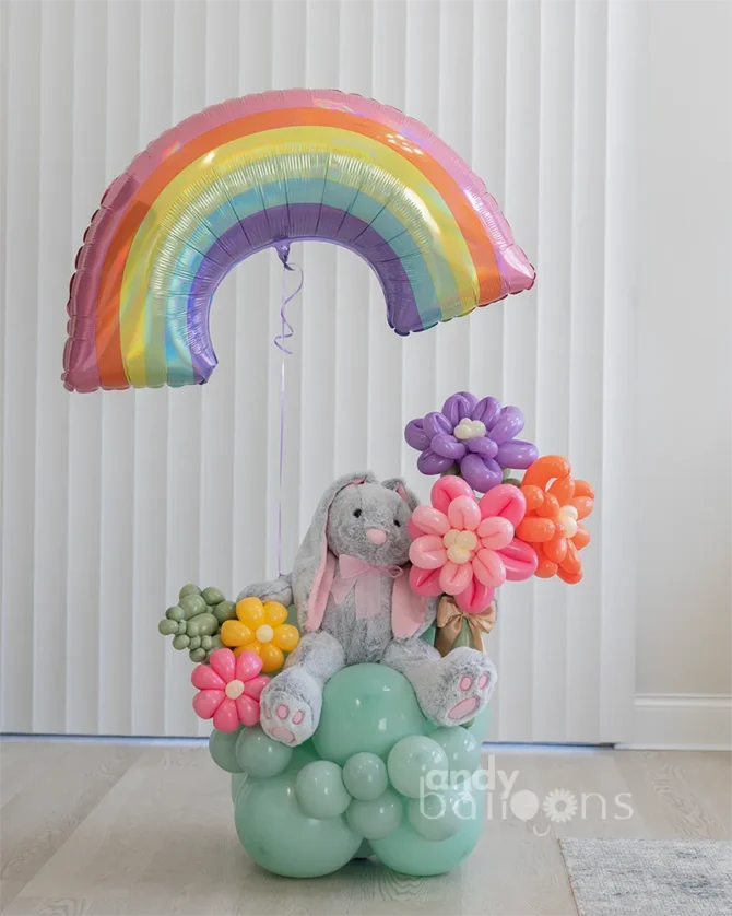 Fun Spring Balloons Spring Bunny Balloon Gift - Andy Balloons