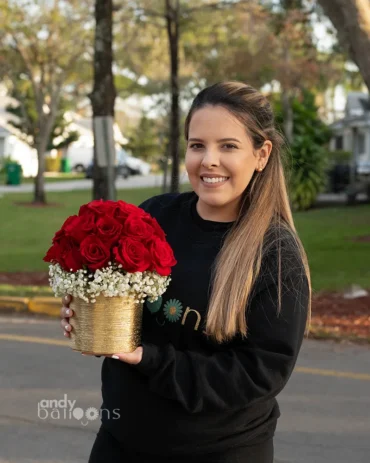 Elegant Red Roses Arrangement